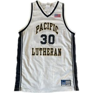 Vintage Pacific Lutheran University #30 Team Issued Large Tall Adidas Jersey VTG